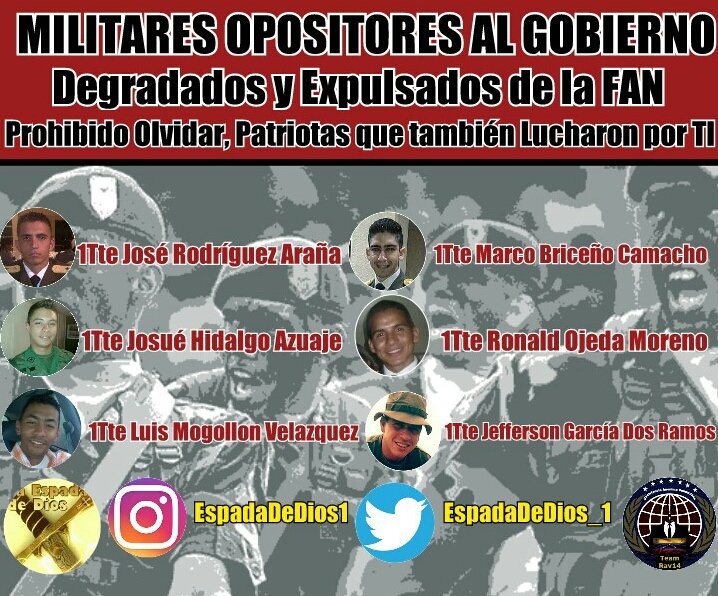 RodriguezAranaJ's tweet image. #ProhibidoOlvidar Toda sentencia del #NarcoPresidente carece de nulidad.. Ellos lucharon por TI #Venezuela y hoy son perseguidos y #Torurados por nuestra #Libertad .. El #Honor no se compra, se Forja Con Acciones Éticas.. #InjerenciaHumanitariaYa #FAN #5Mar #DDHH #NarcoDictadura