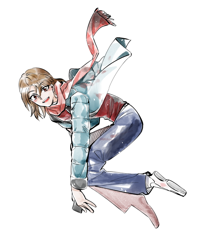 「18.03.05붉게 물들어가는 히어로 」|🅜🅞🅚のイラスト