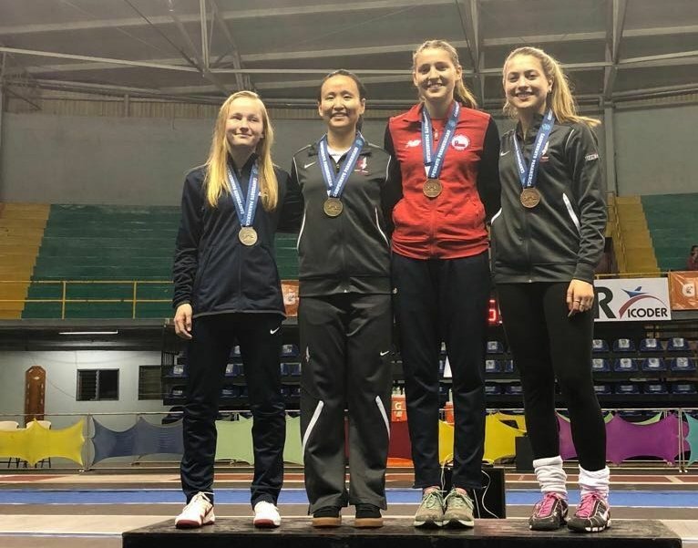Chilesgrima's tweet photo. ROSARIO DÍAZ SUMÓ MEDALLA DE BRONCE EN LOS JUEGOS PANAMERICANOS CADETE Y JUVENIL DE COSTA RICA, ADEMÁS EL EQUIPO NACIONAL SUMA DESTACADA PARTICIPACIÓN https://t.co/b1pyYajZvA https://t.co/akMYnmzDRg