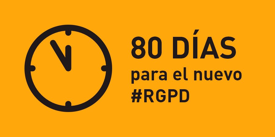 AEPD_es's tweet photo. "Son, 80 días son, 80 nada más, para la aplicación del #RGPD..." No esperes a dar la vuelta al mundo e infórmate ya sobre el nuevo Reglamento General de Protección de Datos que comienza a aplicarse el 25 de mayo. #ProtegeSusDatos #ProtegeTusDatos https://t.co/YGZXcurskP https://t.co/zCwdNERKEn