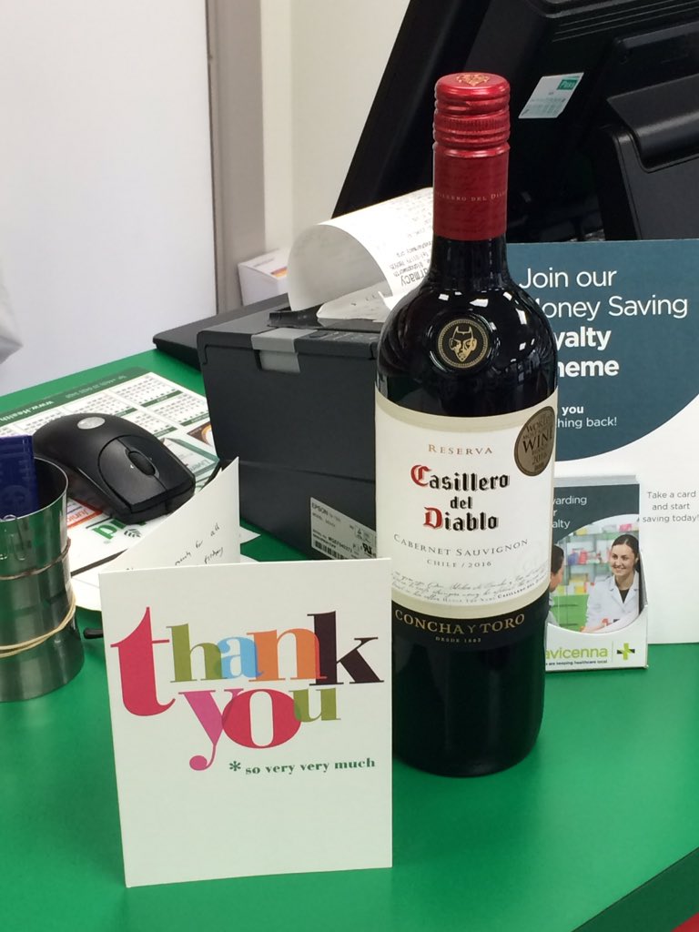 A card and gift from our local surgery for keeping our pharmacy open during the snowy conditions 😀Well done to the team for going above and beyond!