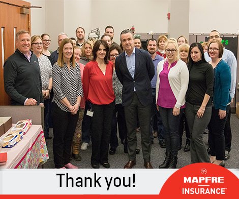 MAPFREIns's tweet image. #MAPFREInsurance President and CEO Alfredo Castelo joined employees at a celebration breakfast Friday morning in honor of National Employee Appreciation Day.  We thank our employees for their commitment to our company – and for all they do every day!