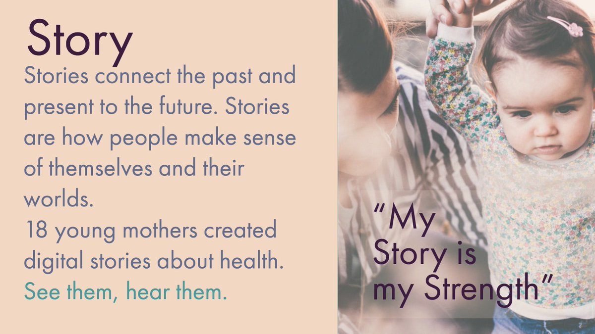 Digital storytelling, as a research method, offers critical insight into the health experiences of young moms.

See them, hear them: vimeo.com/weallhavestori…

#youthvoice #teenhealth #digitalstory #challengestigma #storytelling #weallhavestories
@CHEOhospital @YouvilleCentre