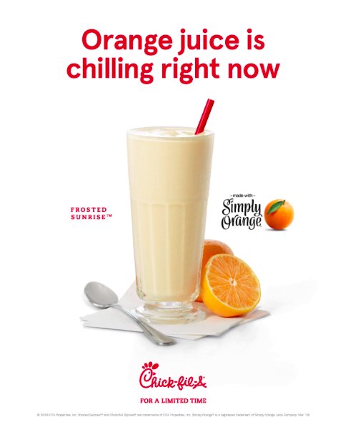 L👀K what's new! 🍊+ 🍦= 😍