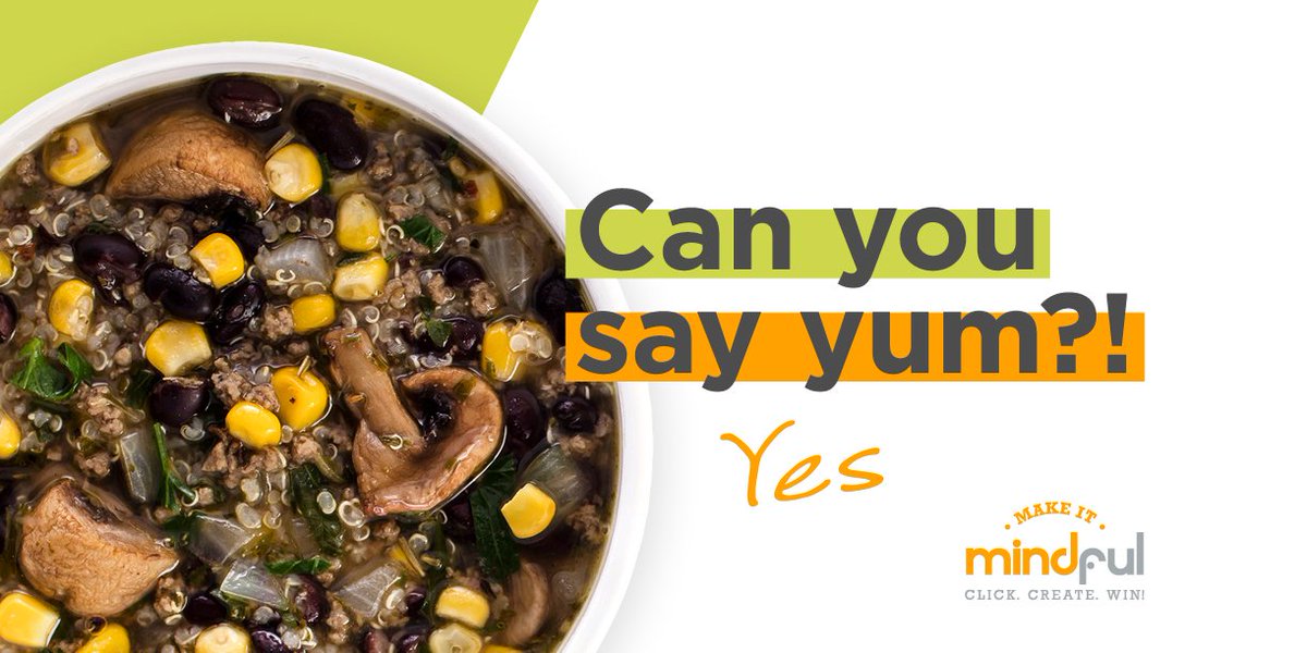 Dig your spoon into Tina's Hearty Southwestern Grain Bowl. It's in your café now through March 18. ow.ly/67gv30iKeB2  #MakeItMindful #Soup