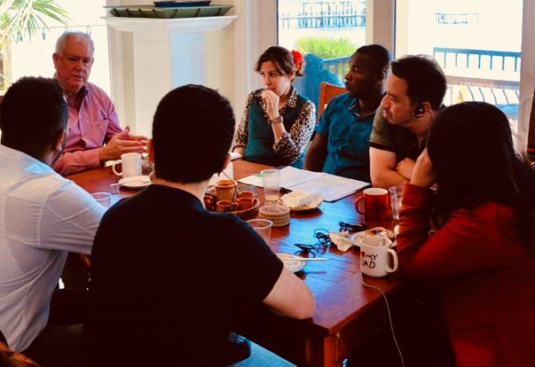 GulfDiplomacy's tweet photo. When locals and @StateIVLP visitors gather around a table, anything is possible. 

#CoffeeDiplomacy
#Colombia #ExchangesConnect

@IVLPIIEDC
@ECAatState
@johnadamsbreezr https://t.co/vXDhJUcFjm