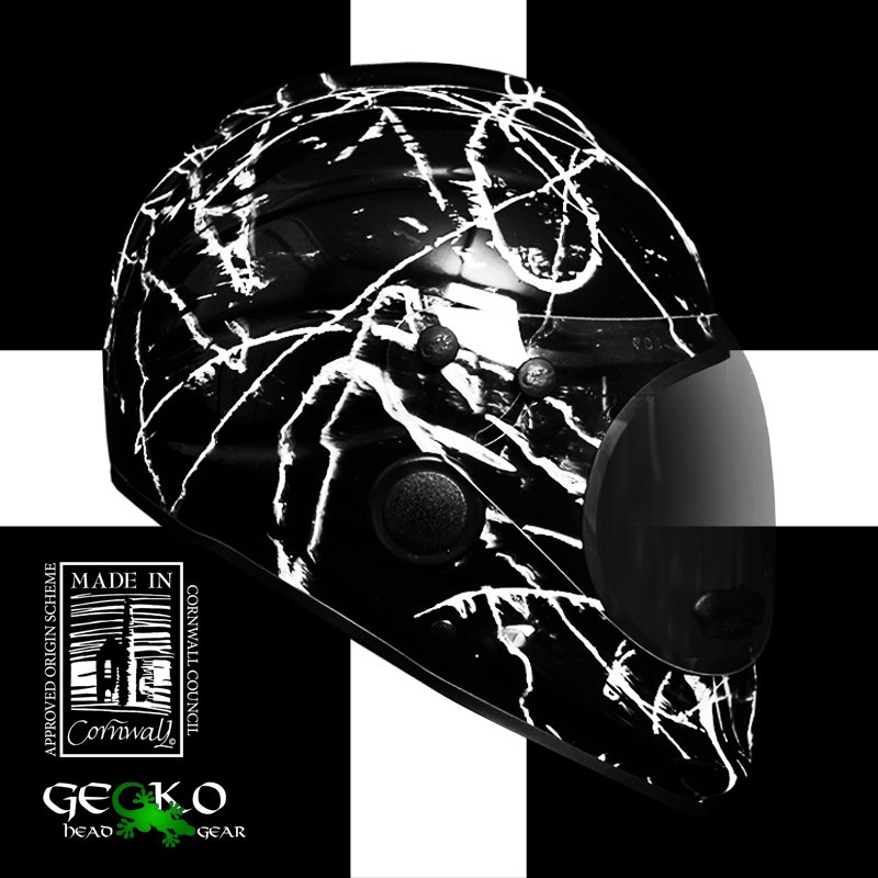 Happy St Piran's Day! Gecko Head Gear is proud to be a Cornish company operating on a global stage.

This full face in the colours of the Cornish flag is a PAS028 certified helmet for users of superfast watercraft and jet skis &amp; is available to buy online: shop.geckoheadgear.com/product-catego…