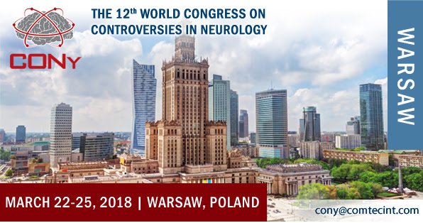 touchNEUROLOGY's tweet photo. The 12th World Congress on Controversies in #Neurology (#CONy) is fast approaching and we are looking forward to yet another exciting meeting in Warsaw! @ConyCongress invite you to attend Meet the Expert sessions which will take place on Friday-Sunday 23-25 March #CONy2018 https://t.co/YdaAYZmIOe