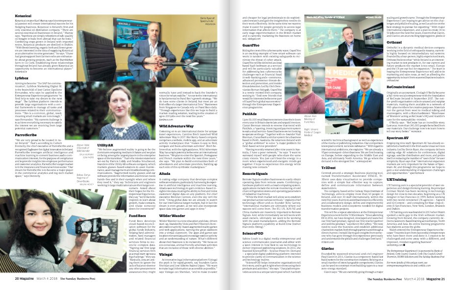 AxisBic's tweet photo. @sundaybusiness Our Emerging Entrepreneurs @KotanicalKarl @Lyfebox_MKT @ParrotScribe @UtilityAR @Wild_A_Way @FundRecs @AltadaSolutions @VickiAODonnell @Vizlegal @remotesignals @paidadeapp @SciencePOD @tr3dent @Glavloc @OrthoXel @ReCreateIreland @SpectrumAVie @UXTraining_#EntExp24 https://t.co/vSb4ZfEZGc