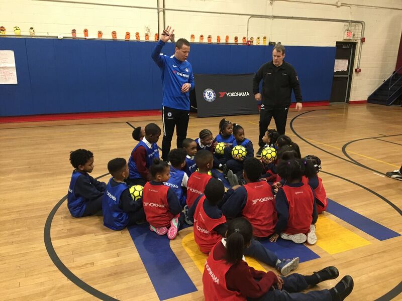 A busy weekend in Harlem, New York began with some coach education and free school coaching sessions, powered by @YokohamaCFC  on Friday evening.