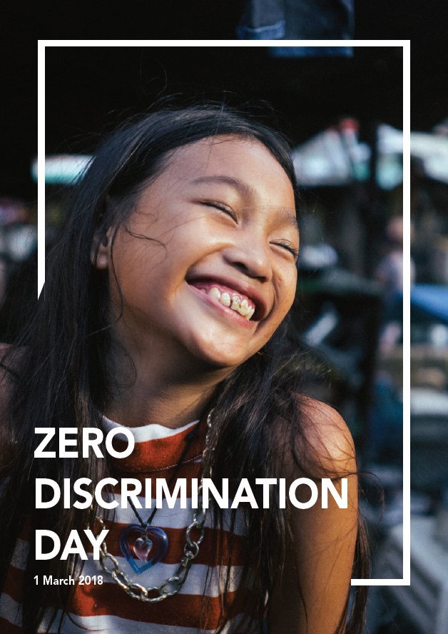CarlssonSwe's tweet photo. Stand up for #zerodiscrimination every day, in every space and for all people. https://t.co/m2iRvOQwqz