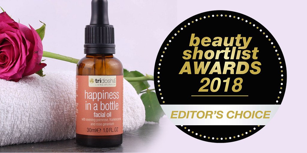 We're delighted that our Happiness in a Bottle Facial Oil is an #EditorsChoice winner at the <a href="/BeautyShortlist/">The Beauty Shortlist</a> Awards 2018!