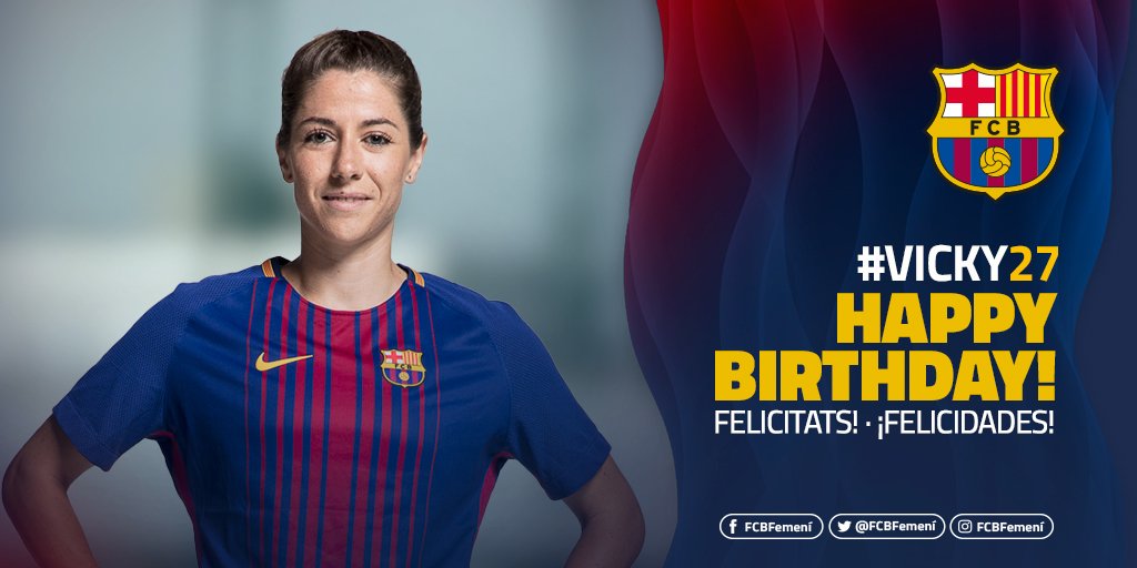 FC Barcelona Femení (@fcbfemeni) on Twitter photo 🎂 Happy Birthday! / Per molts anys! ¡Felicidades <a href="/losada_vicky/">Vicky Losada</a>!
✍️ Mira la seva fitxa 👉 ow.ly/i7kS30iKEdV
#FCBFemeni 🎂 Happy Birthday! / Per molts anys! ¡Felicidades <a href="/losada_vicky/">Vicky Losada</a>!
✍️ Mira la seva fitxa 👉 ow.ly/i7kS30iKEdV
#FCBFemeni