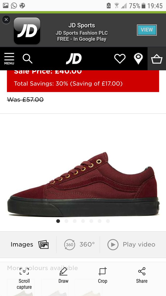 jd sports sale vans