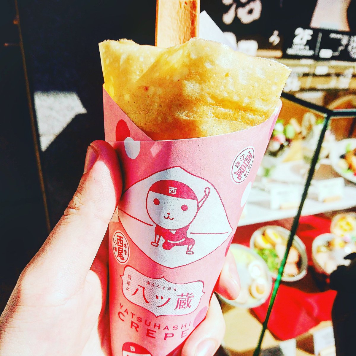 おおお、八ツ橋クレープ