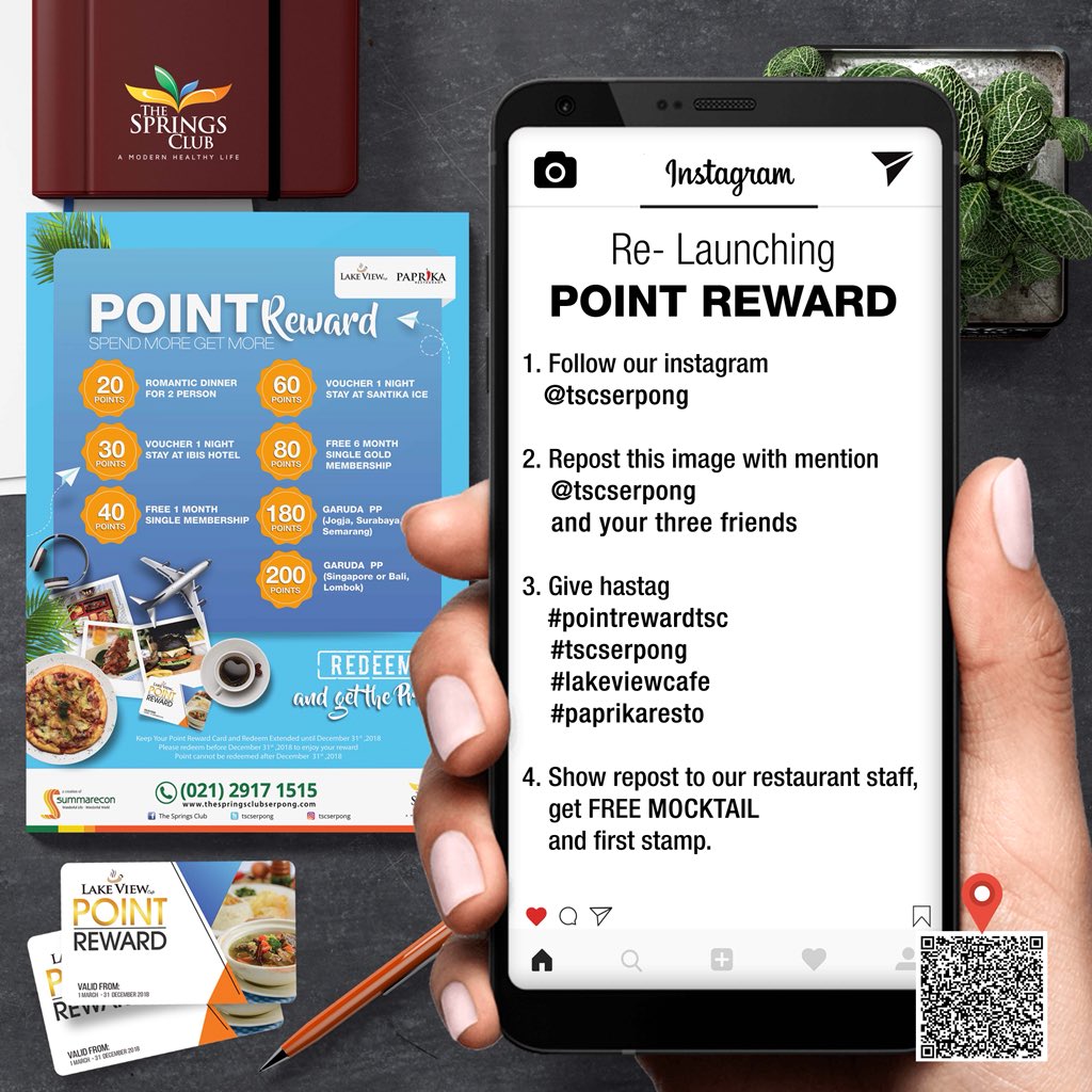 Want to get a free mocktail and first point reward stamp? 😆

It’s super easy! Just follow our instagram @tscserpong, then repost this image and mention @tscserpong &amp; your 3 friends. Don’t forget to give the hashtags required!