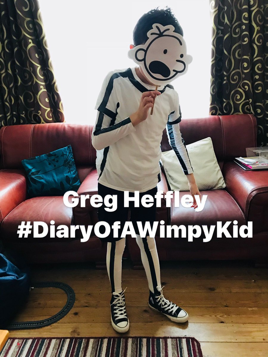 1DPhil_AD's tweet photo. The postponed #WorldBookDay because of the #BeastFromTheEast and heavy snow!
My son as Greg Heffley 
#DiaryOfAWimpyKid 
@wimpykid https://t.co/f8NdR7nuWo