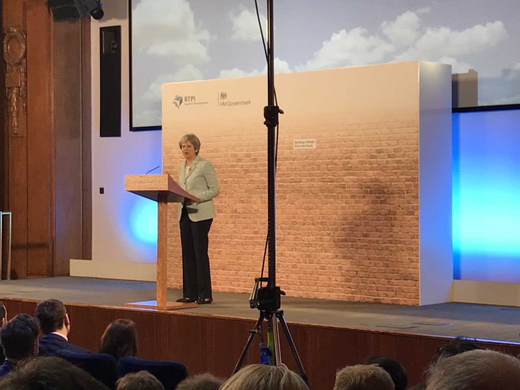 This country has failed to build enough houses in the right places the prime minister tells the <a href="/RTPIPlanners/">Royal Town Planning Institute</a> #thefutureofplanningpolicy event in London #NPPF