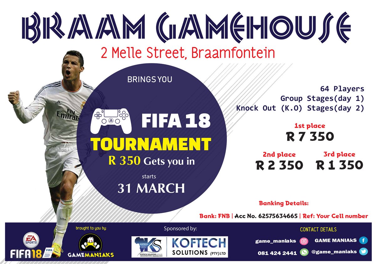 game_maniaks's tweet photo. we ready ...
.
.
.
#GameManiaks #braamfontein #BraamGameHouse #braam #ps4 #fun #tournament #fifa18 #march #gaming #gamers #gauteng https://t.co/e4o4L3vqtZ