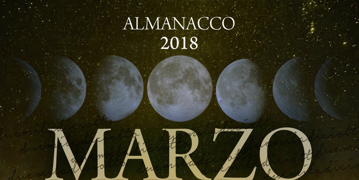 evvvai's tweet photo. L'#ALMANACCO DI #Marzo 2018
THE #ALMANAC OF #MARCH 2018
https://t.co/d7mKumJOvP
#Primavera #spring #Luna #moon #ora legale #luce https://t.co/F5O2o33e7N