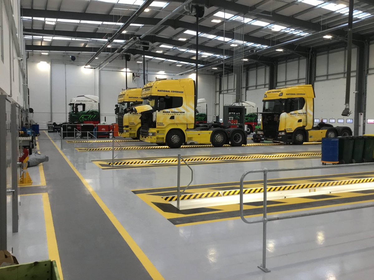 ScaniaHaydock's tweet photo. Well there were lots of logistics involved .... boxes, boxes and more boxes &amp; the odd cup of tea! it went very smoothly thanks to the team working over the weekend and we are now officially open for business! Jade &amp; Graham greeting you as you enter our fantastic premises ! https://t.co/zNWBmYdwTO