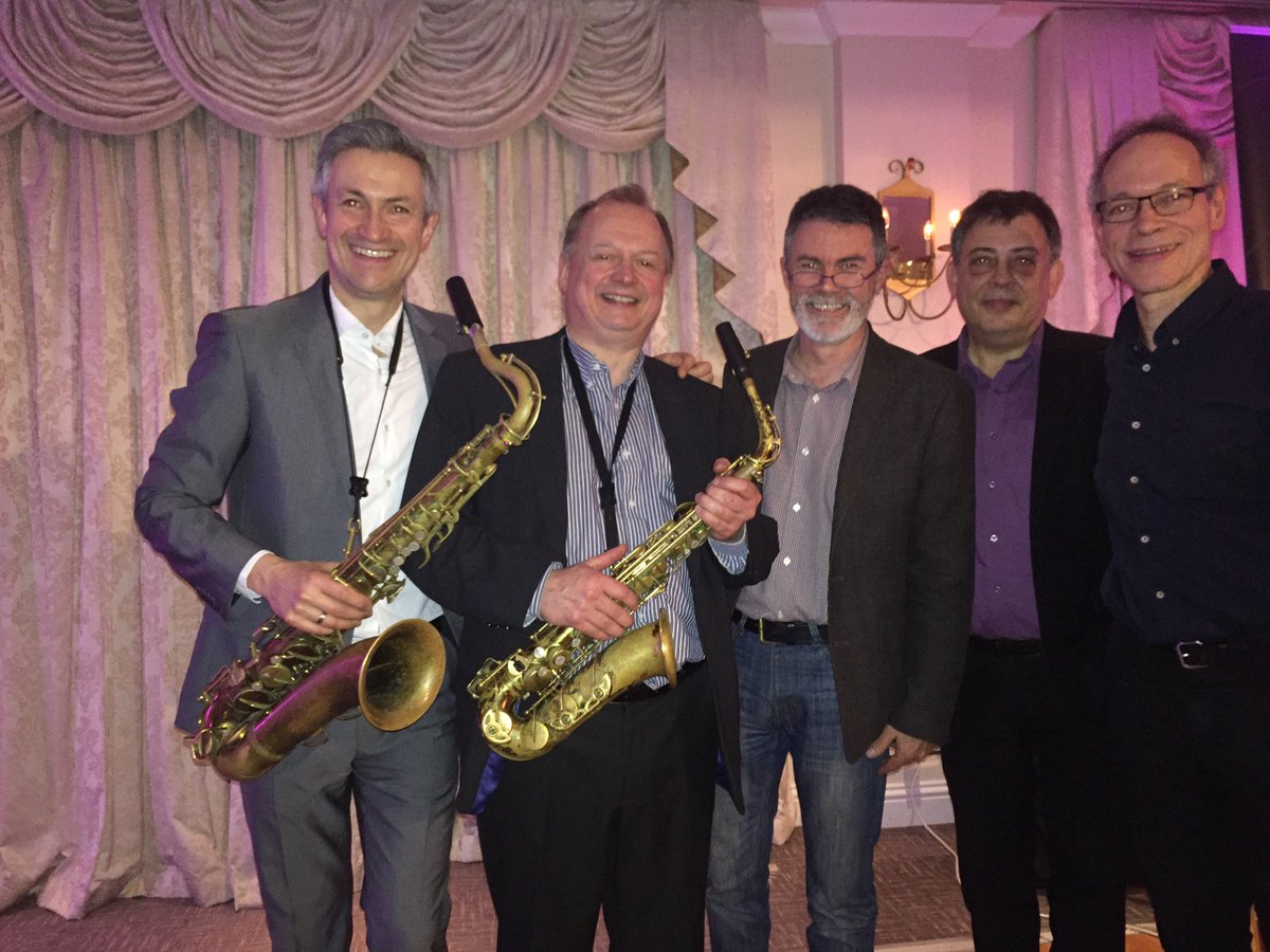 .<a href="/fleecejazz/">David Lyons</a> 25th anniversary celebrations yesterday. <a href="/alanbarnesjazz/">Alan Barnes</a> #DaveNewton <a href="/ClarkTracey1/">Clark Tracey</a> and #AlecDankworth.