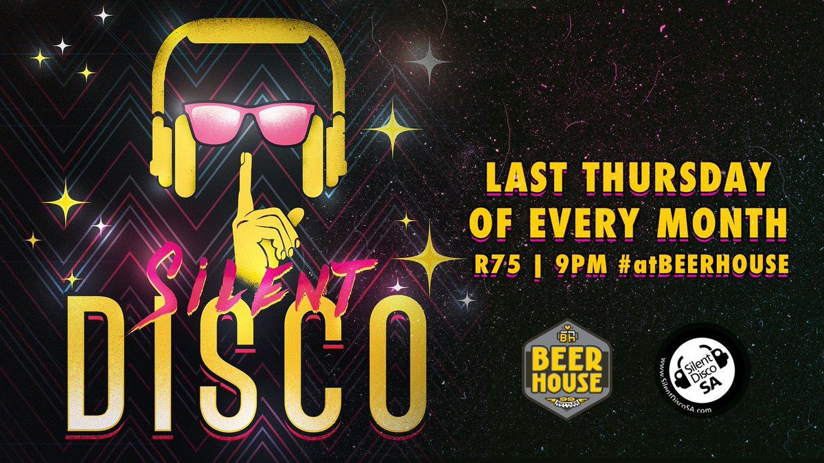 Let's party on the 29th of March at one of the coolest parties in town, the #SilentDisco #atBEERHOUSE with <a href="/perfect_tone/">Perfect Tone Music</a>!
3 DJ's will have you flickin through the channels like crazy.