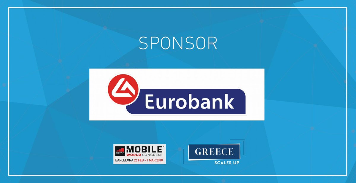 Η Eurobank μεγάλος χορηγός της ελληνικής αποστολής στο Mobile World Congress 2018
#GreeceMWC #MWC18 #Greecescalesup