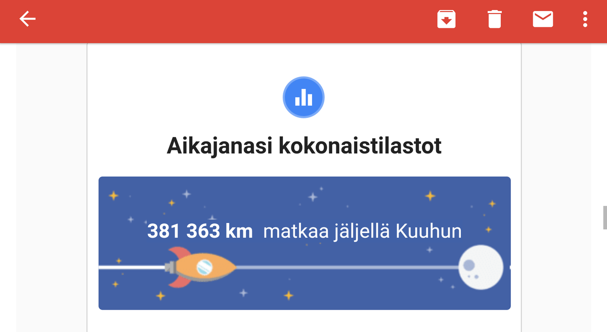 T_Tuominen's tweet photo. Eipä sitä vielä aamulla tiennyt mihin sitä on koko ajan matkalla. #googletietää #tomoonandback #kuumatkat https://t.co/i76JEgkzrb