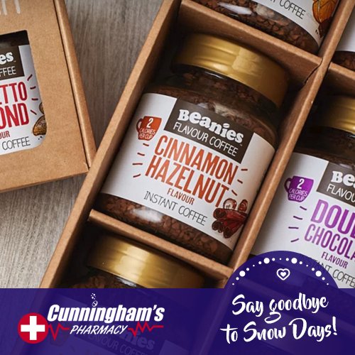 cunningpharm's tweet photo. Are you feeling the chill after the snow?

We have a large range of healthy hot drinks in store.

Choose from a great range of flavoured instant coffees including orange chocolate, double chocolate, nutty hazelnut, winter warmer and pumpkin spice.

#StormEmma #MondayMotivation https://t.co/JOPuaENhr4