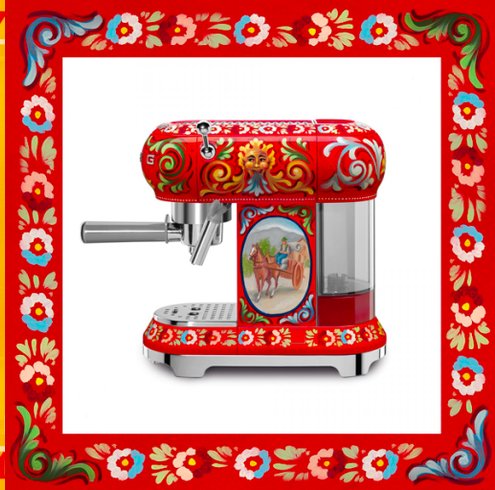 If you're looking to inject some 'designer' style into your kitchen then check out the Dolce &amp; Gabbana range with smeg! bit.ly/2COyZqN #KitchenShowroom #SchmidtKitchens #SchmidtDorking #Surrey #Dorking #KitchenDesign #Kitchen