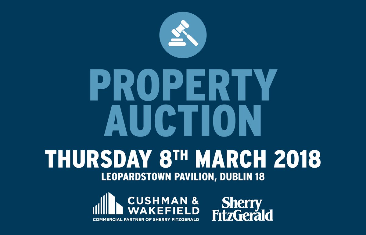 Our first auction of the year is taking place this Thursday at 1pm in Leopardstown Pavilion, Dublin 18.

Click here to register: bit.ly/2oQPQUM
Click here to see the full list of properties: bit.ly/2D1fJX3