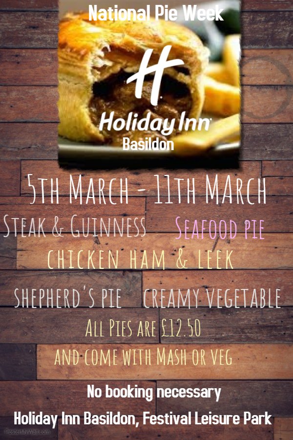 #nationalpieweek #foodie #holidayinn #essex #pie #pieandmash