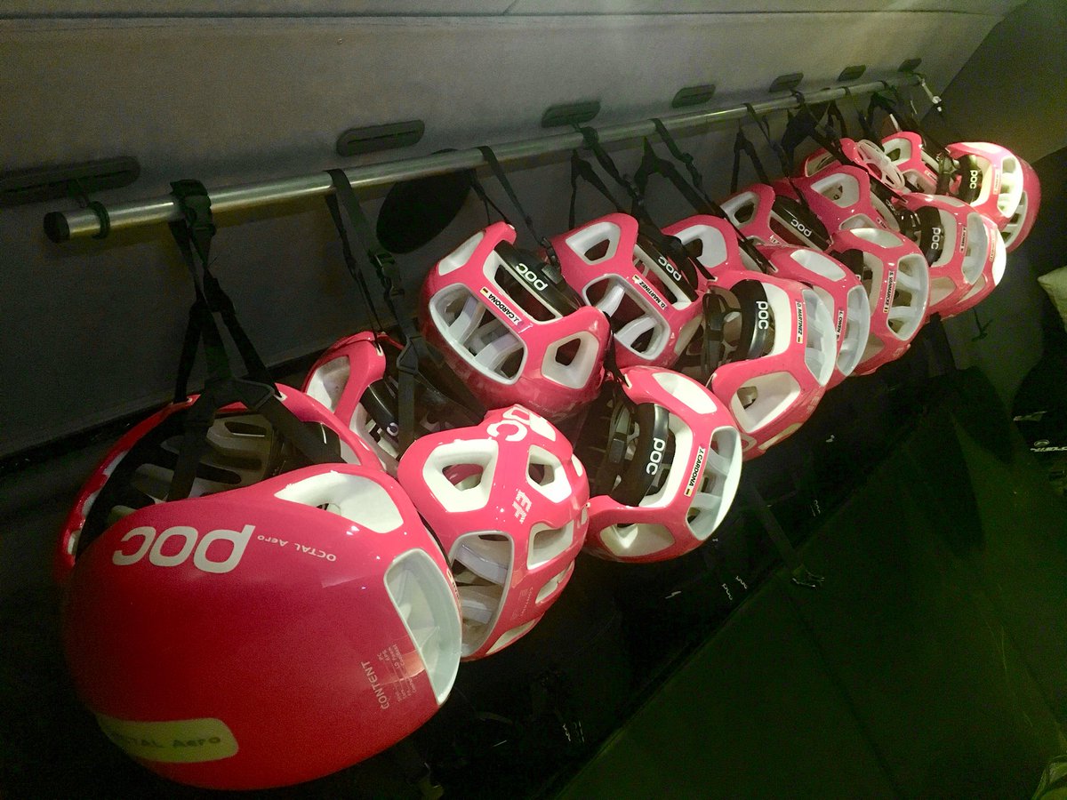 BisoBus's tweet photo. “Rest day” @Ride_Argyle Team hotel before @TirrenAdriatico...

Day for some airports runs and interior jobs.

A new @POCSports corner in the bus 😉

#onthemove #pinkcorner https://t.co/gPnmsx5dBu