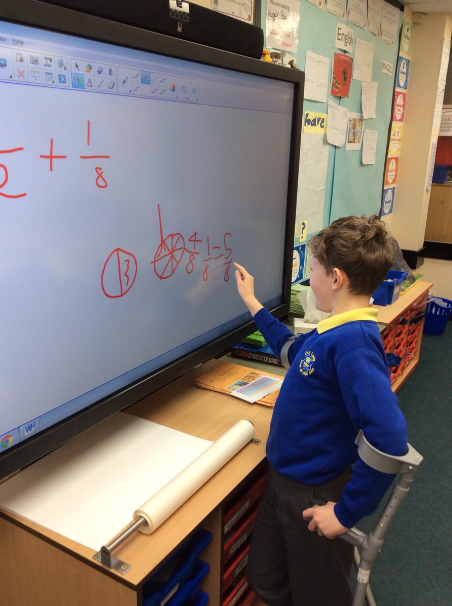 Even being on crutches can’t stop J from showing off his maths knowledge!