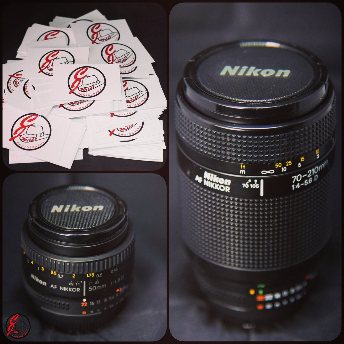 Nouvel Arrivage Matos: 
Objectif Nikon 50 mm f1,8 & Objectif Nikon 70-210 mm f4-5,6 ainsi que mes Nouvelles Cartes de Visite!!! 📸👌🏾
🎩 #photodujour #photoday #passion #matos #objectifs #argentique #nikon #nikkor #50mm #70210mm #new #cartesdevisite #like #suivezmoi #followme 📸