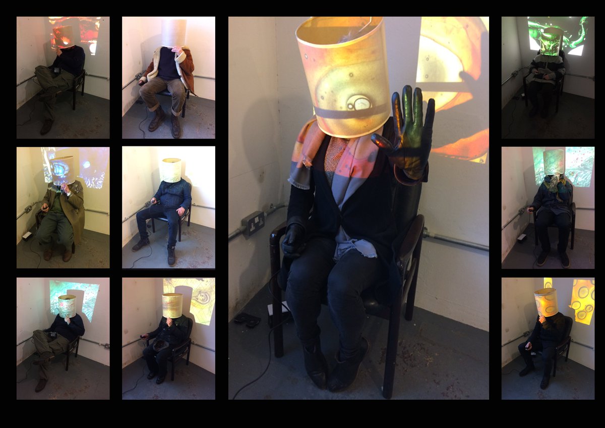 dice_head's tweet photo. "Art Helmet!" Trying to keep up with latest VR technology on a tight budget.
Exhibition 110 Church Street Stoke Newington. Weekends only. https://t.co/eUiIMZxXAA