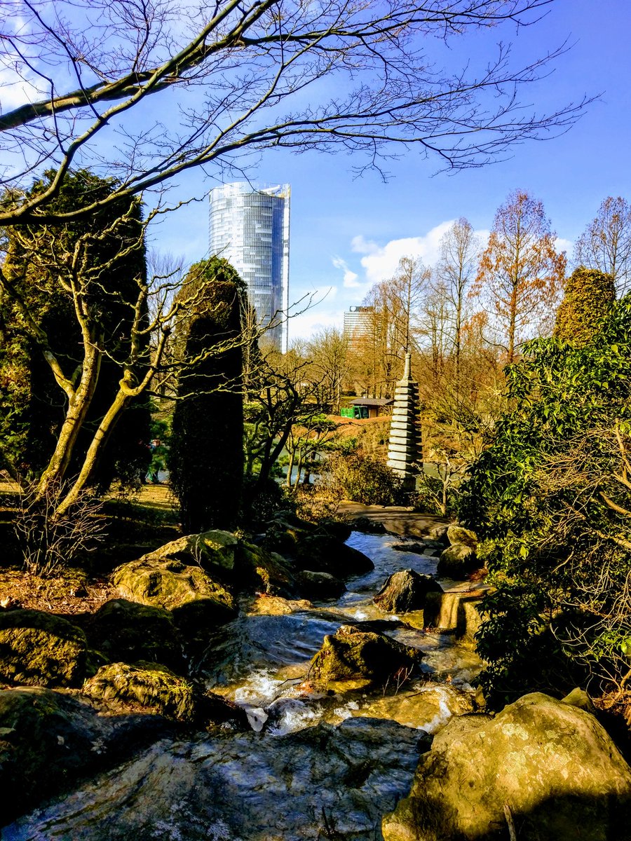 AkoSiAys's tweet photo. The Posttower and Langer Eugen as seen from the Japanese Garden in @BonnerRheinaue.
#Bonn https://t.co/zrAHQRupMe