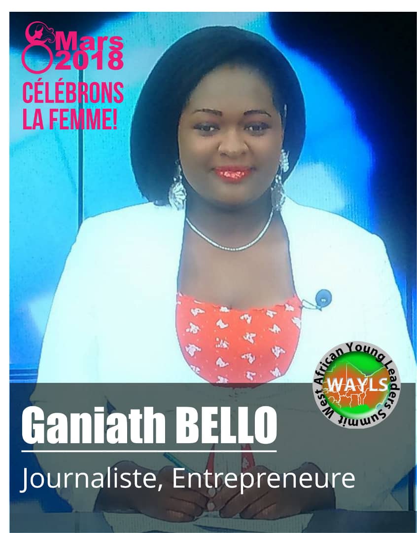 WAYLSBENIN2015's tweet photo. 8 Mars 2018: Célébrons la #Femme!
En attendant notre séminaire de formation pour la PROMOTION DES FEMMES ET LUTTE CONTRE LES VIOLENCES FAITES AUX FEMMES, recevez ici pour le [BÉNIN]: Ganiath BELLO, Journaliste et Entrepreneure.
@ONU_fr @YaliTeam229 @benin @BELLOGaniath 
#WAYLS https://t.co/Ff0BozIFUS