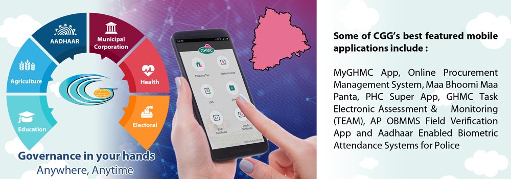 cgg_hyd's tweet photo. Telangana, which is a pioneer in e-Governance in the country, has become the second state after Karnataka to launch anywhere, anytime, mobile service delivery gateway for all the departments. #CGGHYD @GHMCOnline @TelanganaPolice #GoodGovernance #mGovernance #GHMC #OBMMS (1/4) https://t.co/XHv5foqoGF