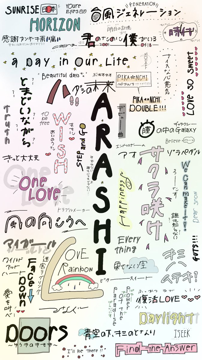 59___23's tweet photo. .

嵐 シングルまとめ 💿❤︎

久しぶりに時間かけました笑

多少間違い等あるかもしれません…
そこはお見逃し下さい；＿；

#____krh
#少しでもいいなと思ったらRTorフォローお願いします 
#RTで気になった人お迎え https://t.co/TTVaPhYbQu