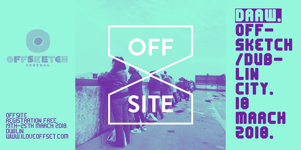 weloveoffset's tweet photo. We have just the cure for your Paddy's Day hangover.
 A sketch crawl around the city with 
@doogsby + @stevesimpson followed 
by an exhibition @thepubindublin
Registrations are open for #OFFSITE @offsketch now! 
https://t.co/iDW3oqcl7o https://t.co/d4Rw54Dnpv