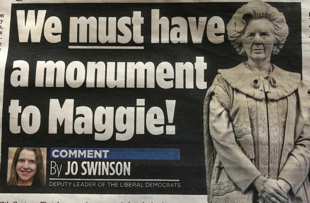 When people talk about Maggie Thatcher “breaking the glass ceiling” for women, my thoughts immediately turn to the thousands of fearless women who fought her damaging ideology during the Miners’ Strike and beyond. If we’re going to have a Monument, let’s have one to them.