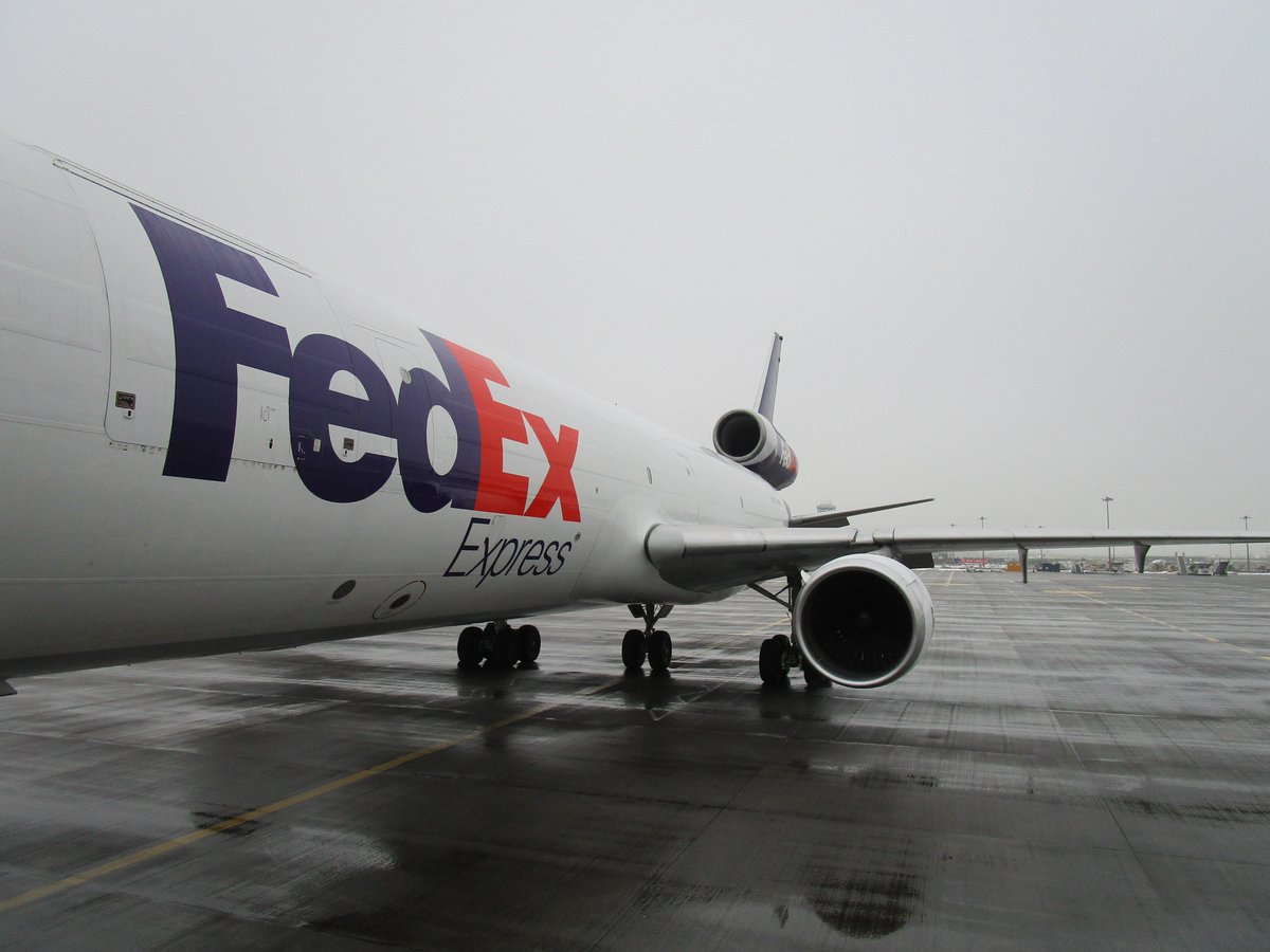 Swainer's tweet photo. Lovely to see the #FedEx #MD11 AT #Dublin #AvGeek https://t.co/StGTMZY2Wl