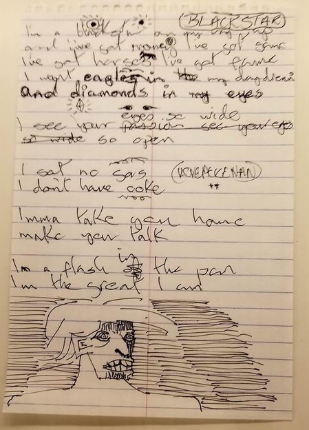 Crayon Jones On Twitter David Bowie S Draft Blackstar Lyrics Should Be In A Museum Oh Wait They Are