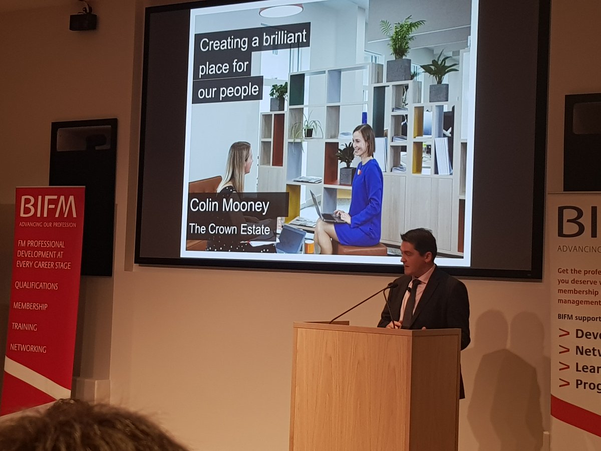 Colin Mooney, The Crown Estate Taking about collaborative &amp; agile working at BIFMLondonConference today held at the amazing <a href="/TheIET/">The IET​</a> building <a href="/PrincipleClean/">Principle Cleaning Services</a> @principlewindow