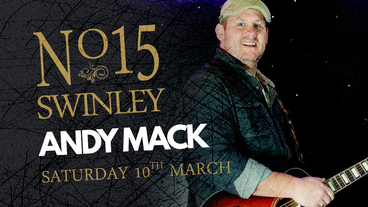 15sofSwinley's tweet image. This Saturday @15sofSwinley we have the human jukebox @AndyMackguitar