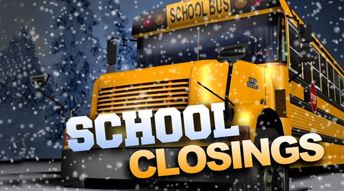 y94playhouse's tweet photo. School delays and closing in the area ~ Get the full list here! https://t.co/9jthYNgqP3 https://t.co/RI4lPv1DdX
