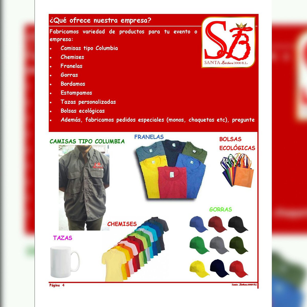 StaBarbara3000's tweet photo. ¡Feliz incio de semana! Desde ya estamos listos para ofrecerle la #publicidad #textil personalizada que usted busca, tenemos: #Camisas #Tipo #Columbia #Chemises #Franelas #gorras además #bordamos y #estampamos 
Consulte su presupuesto por #WhatsApp 0412.614.3511/ https://t.co/TT3JHHeWdw