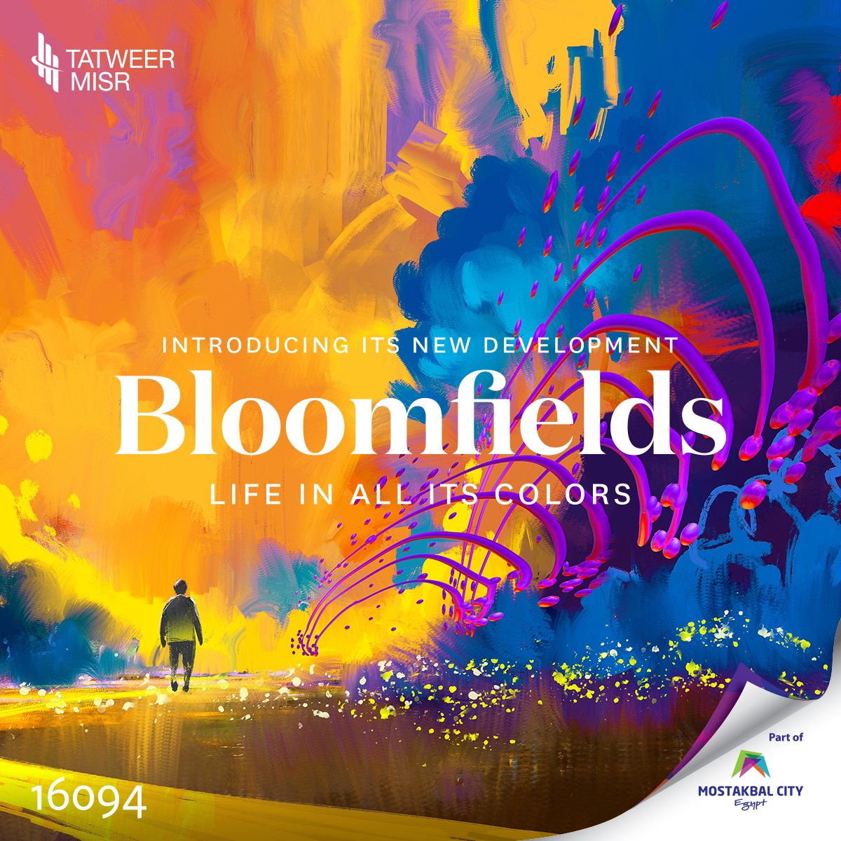 Tatweer_Misr's tweet photo. Tatweer Misr is proudly launching BLOOMFIELDS its new development in Mostakbal City. A breakthrough perspective on integrated living offering new concept homes designed for every lifestyle, ranging from 1 up to 4 bedroom residences. 
Experience Life in All its Colors
#BloomFields https://t.co/49FMMeOViz